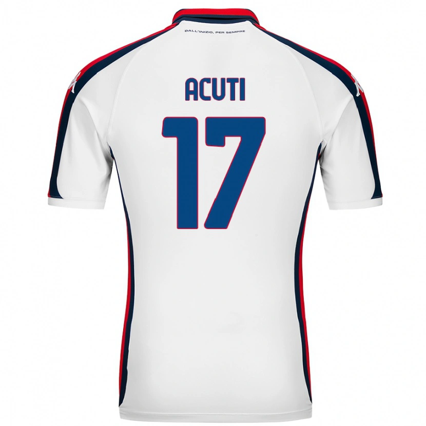 Danxen Män Arianna Acuti #17 Vit Bortatröja Matchtröjor 2024/25 Tröjor T-Tröja