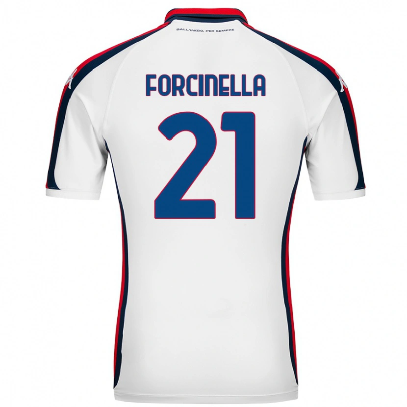 Danxen Män Camilla Forcinella #21 Vit Bortatröja Matchtröjor 2024/25 Tröjor T-Tröja