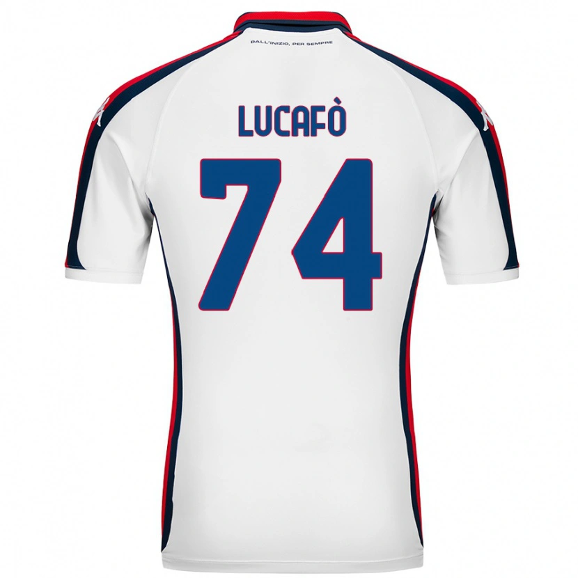 Danxen Män Sara Lucafò #74 Vit Bortatröja Matchtröjor 2024/25 Tröjor T-Tröja