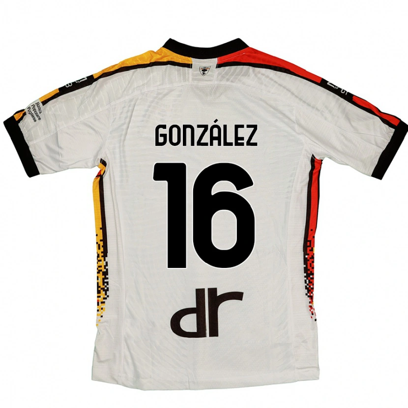Danxen Män Joan González #16 Vit Svart Bortatröja Matchtröjor 2024/25 Tröjor T-Tröja