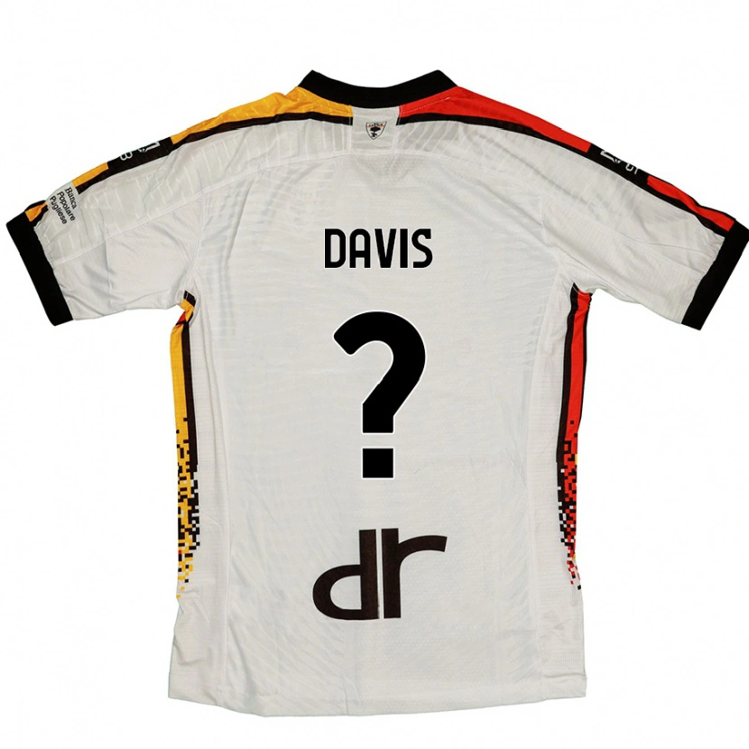 Danxen Män Sammi Davis #0 Vit Svart Bortatröja Matchtröjor 2024/25 Tröjor T-Tröja