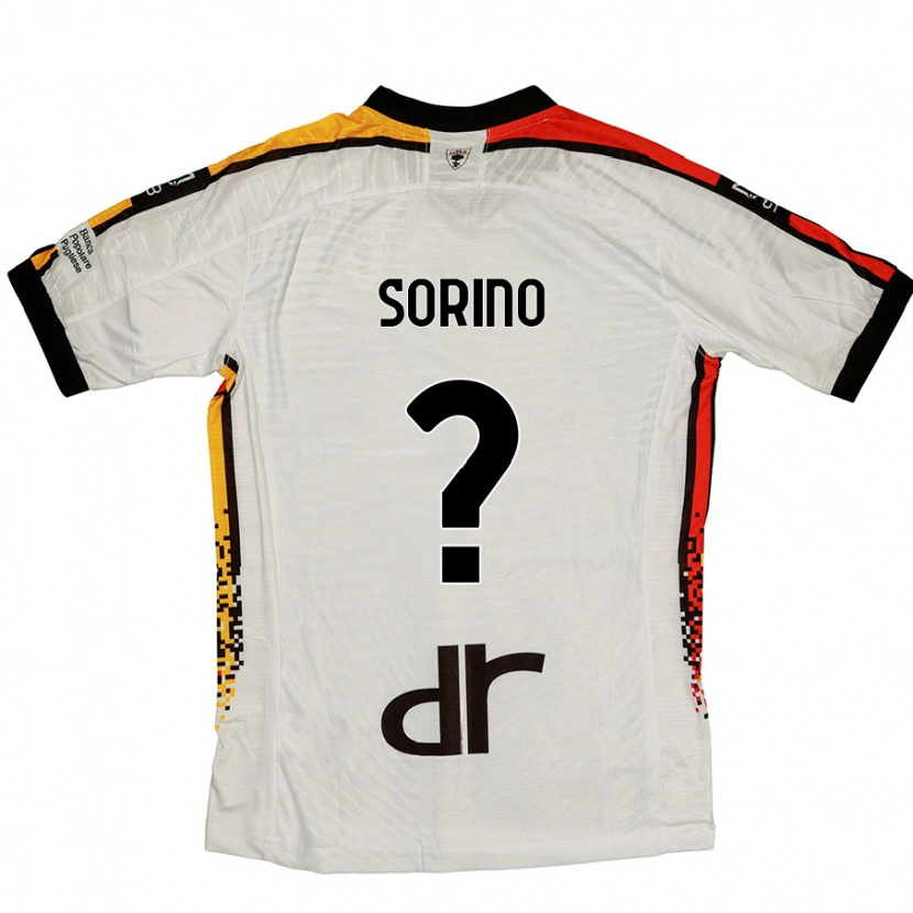 Danxen Män Andrea Sorino #0 Vit Svart Bortatröja Matchtröjor 2024/25 Tröjor T-Tröja