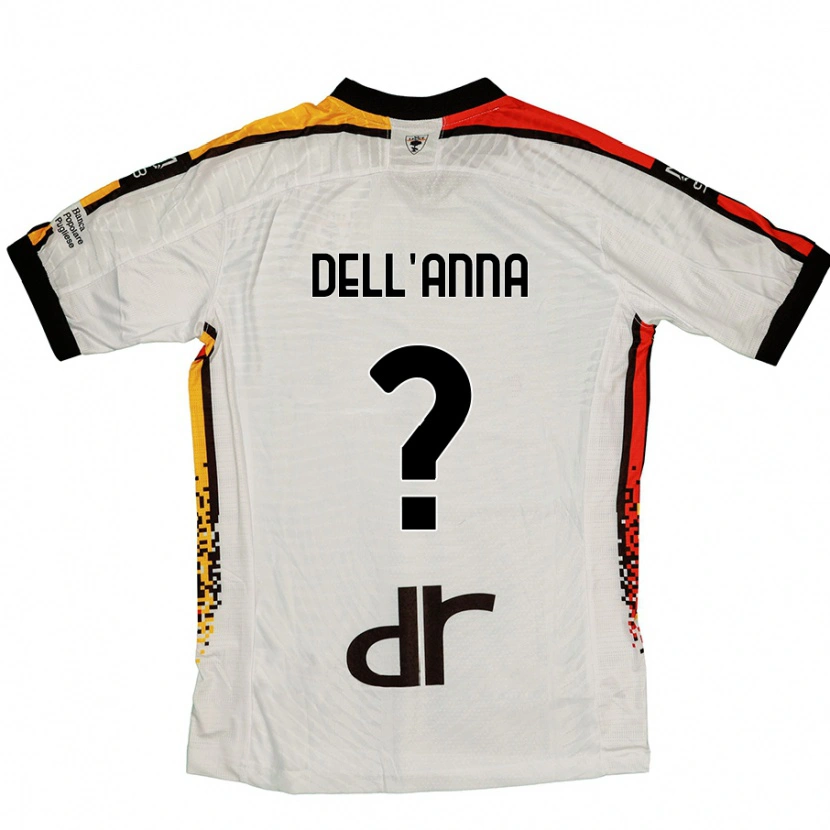Danxen Män Simone Dell'anna #0 Vit Svart Bortatröja Matchtröjor 2024/25 Tröjor T-Tröja