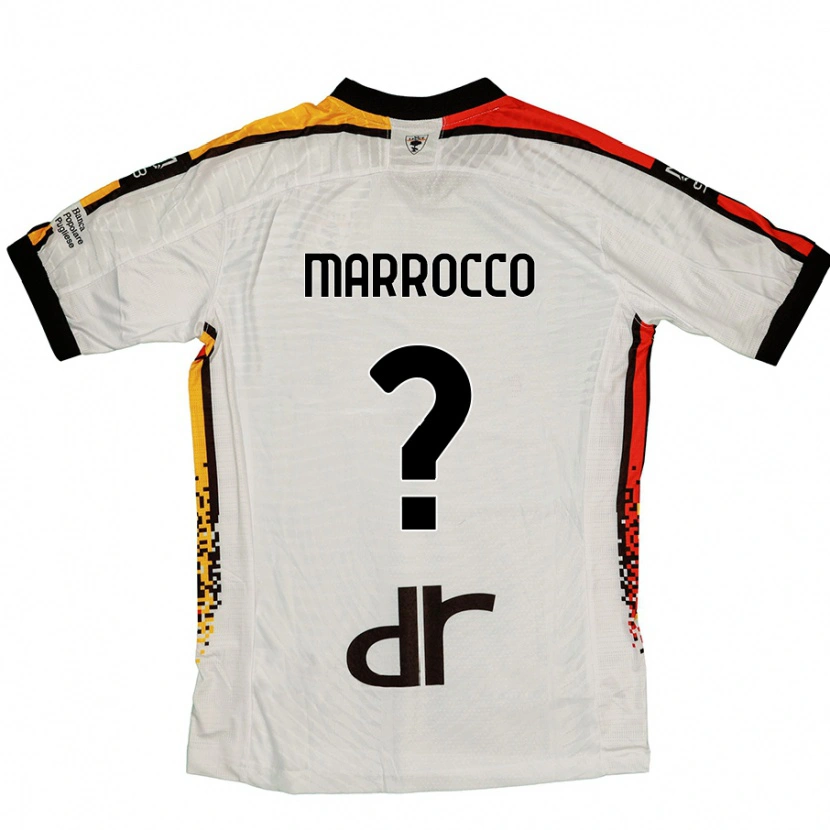 Danxen Män Iacopo Marrocco #0 Vit Svart Bortatröja Matchtröjor 2024/25 Tröjor T-Tröja