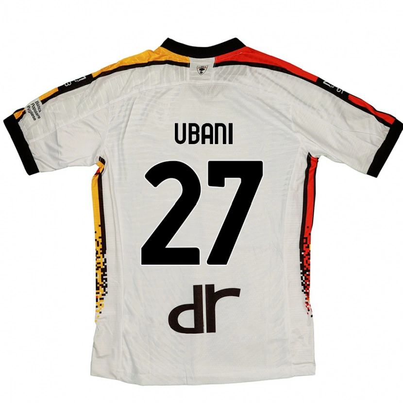 Danxen Män Marlon Ubani #27 Vit Svart Bortatröja Matchtröjor 2024/25 Tröjor T-Tröja