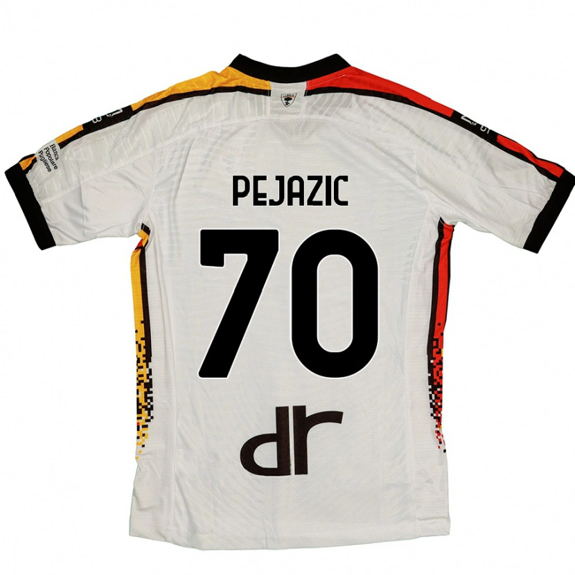 Danxen Män Mario Pejazic #70 Vit Svart Bortatröja Matchtröjor 2024/25 Tröjor T-Tröja