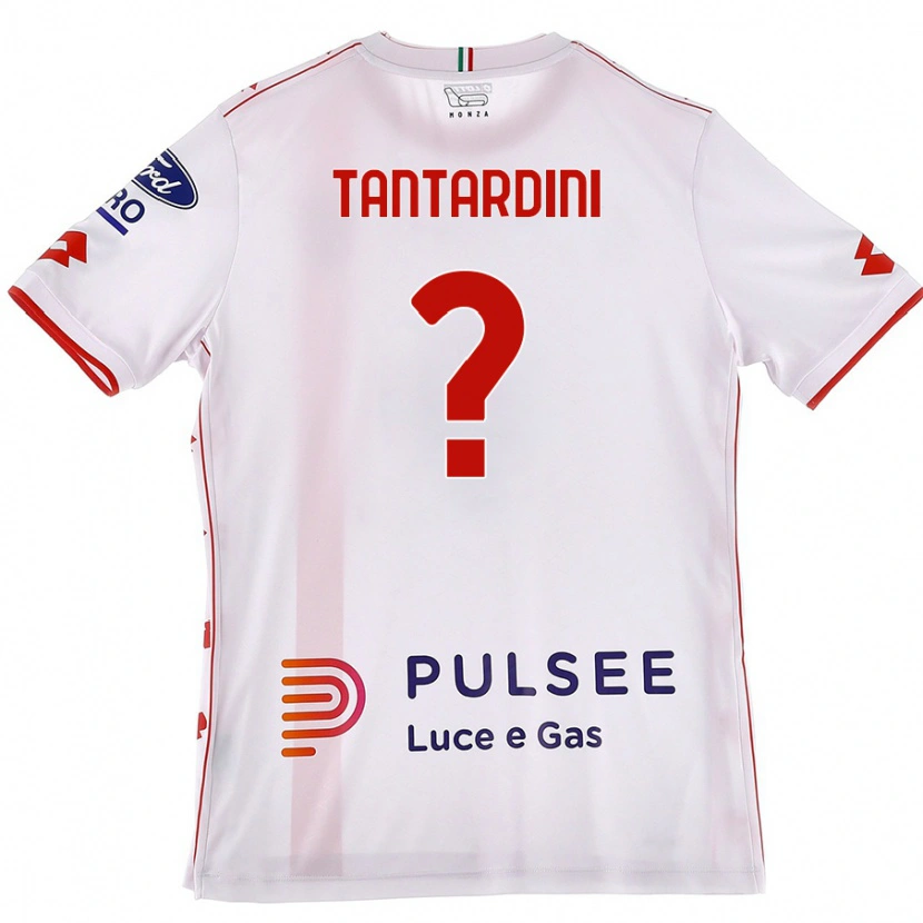 Danxen Män Tommaso Tantardini #0 Vit Röd Bortatröja Matchtröjor 2024/25 Tröjor T-Tröja