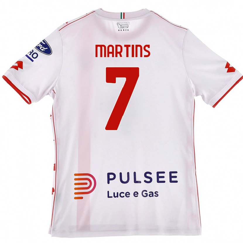 Danxen Män Kevin Martins #7 Vit Röd Bortatröja Matchtröjor 2024/25 Tröjor T-Tröja