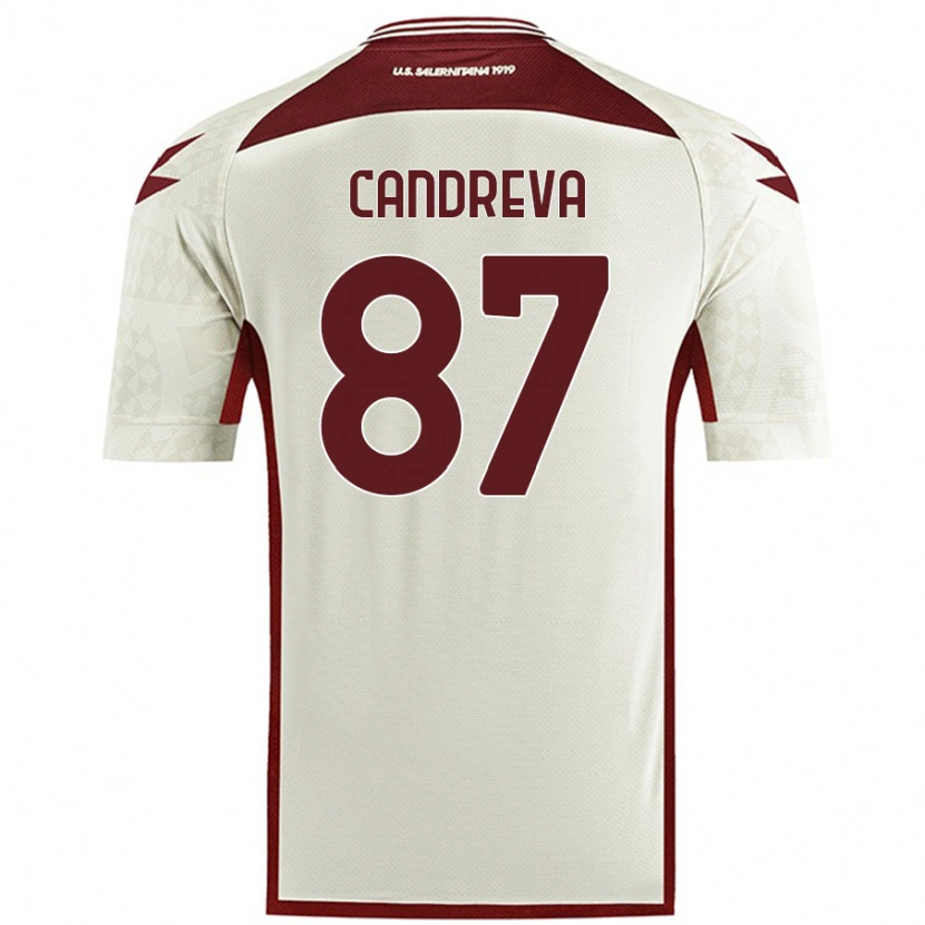 Danxen Män Antonio Candreva #87 Krämfärg Bortatröja Matchtröjor 2024/25 Tröjor T-Tröja