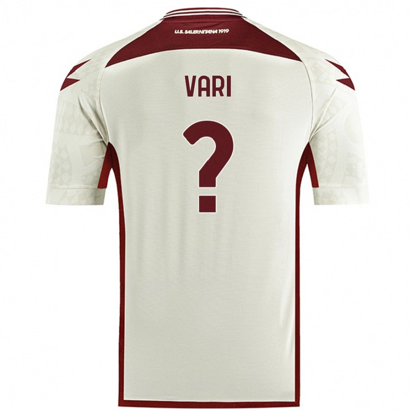 Danxen Män Filippo Vari #0 Krämfärg Bortatröja Matchtröjor 2024/25 Tröjor T-Tröja
