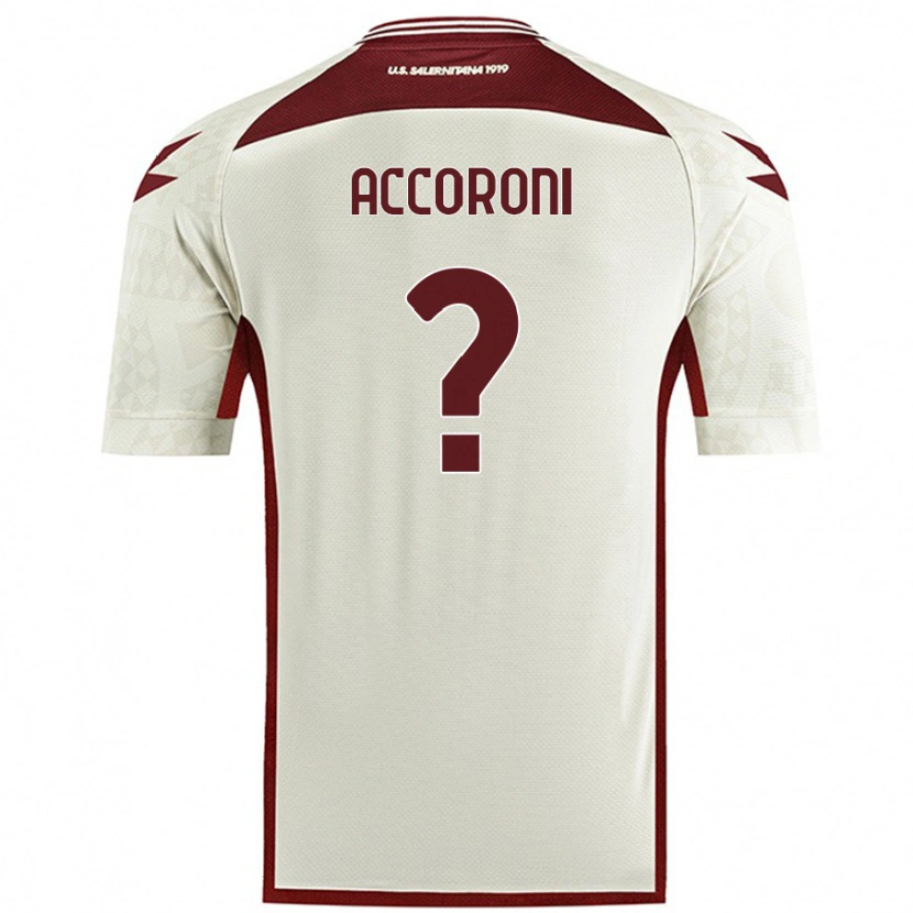 Danxen Män Nicolas Accoroni #0 Krämfärg Bortatröja Matchtröjor 2024/25 Tröjor T-Tröja