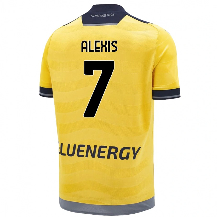 Danxen Män Alexis Sánchez #7 Gyllene Bortatröja Matchtröjor 2024/25 Tröjor T-Tröja