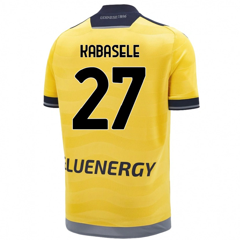 Danxen Män Christian Kabasele #27 Gyllene Bortatröja Matchtröjor 2024/25 Tröjor T-Tröja