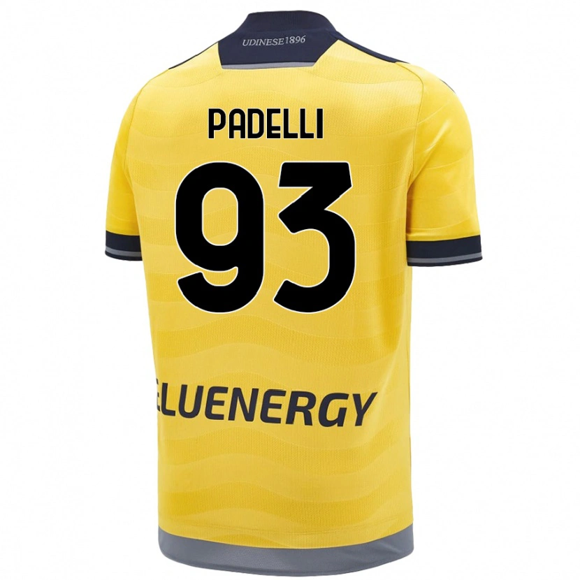 Danxen Män Daniele Padelli #93 Gyllene Bortatröja Matchtröjor 2024/25 Tröjor T-Tröja