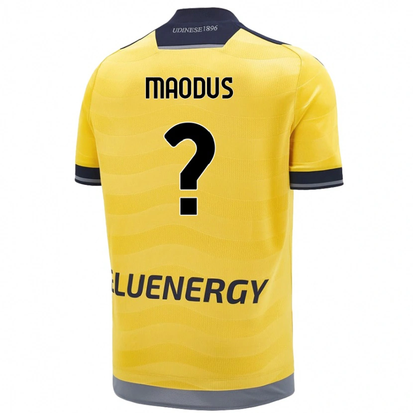Danxen Män Aleksa Maodus #0 Gyllene Bortatröja Matchtröjor 2024/25 Tröjor T-Tröja