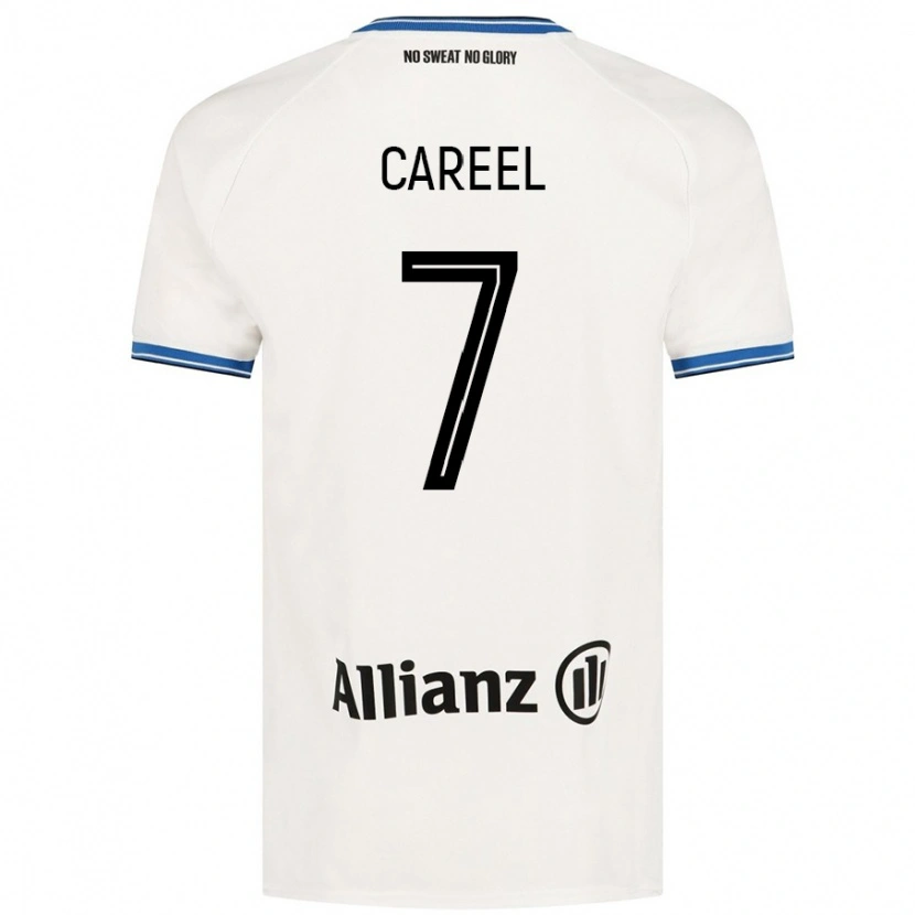 Danxen Män Oona Careel #7 Vit Bortatröja Matchtröjor 2024/25 Tröjor T-Tröja