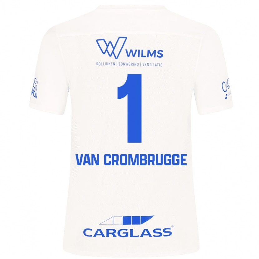 Danxen Män Hendrik Van Crombrugge #1 Vit Bortatröja Matchtröjor 2024/25 Tröjor T-Tröja