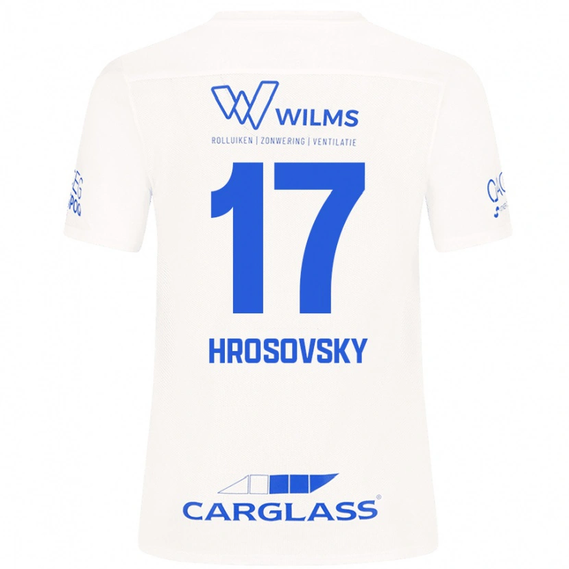 Danxen Män Patrik Hrosovsky #17 Vit Bortatröja Matchtröjor 2024/25 Tröjor T-Tröja