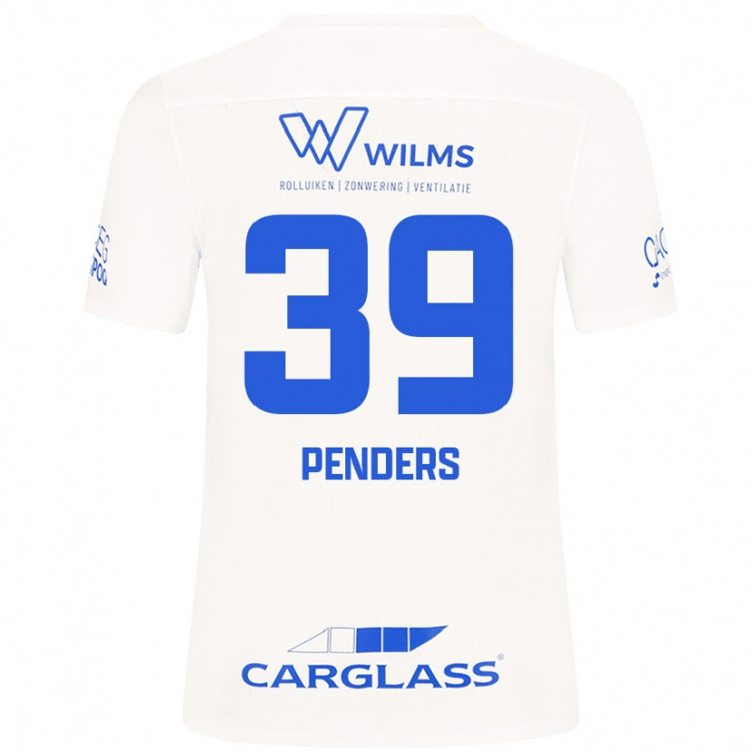 Danxen Män Mike Penders #39 Vit Bortatröja Matchtröjor 2024/25 Tröjor T-Tröja