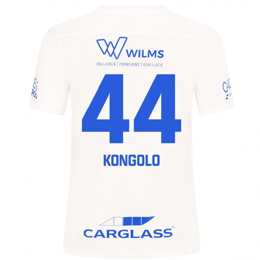 Danxen Män Josue Kongolo #44 Vit Bortatröja Matchtröjor 2024/25 Tröjor T-Tröja