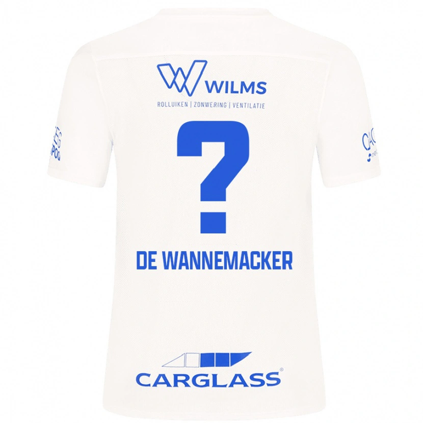 Danxen Män August De Wannemacker #0 Vit Bortatröja Matchtröjor 2024/25 Tröjor T-Tröja