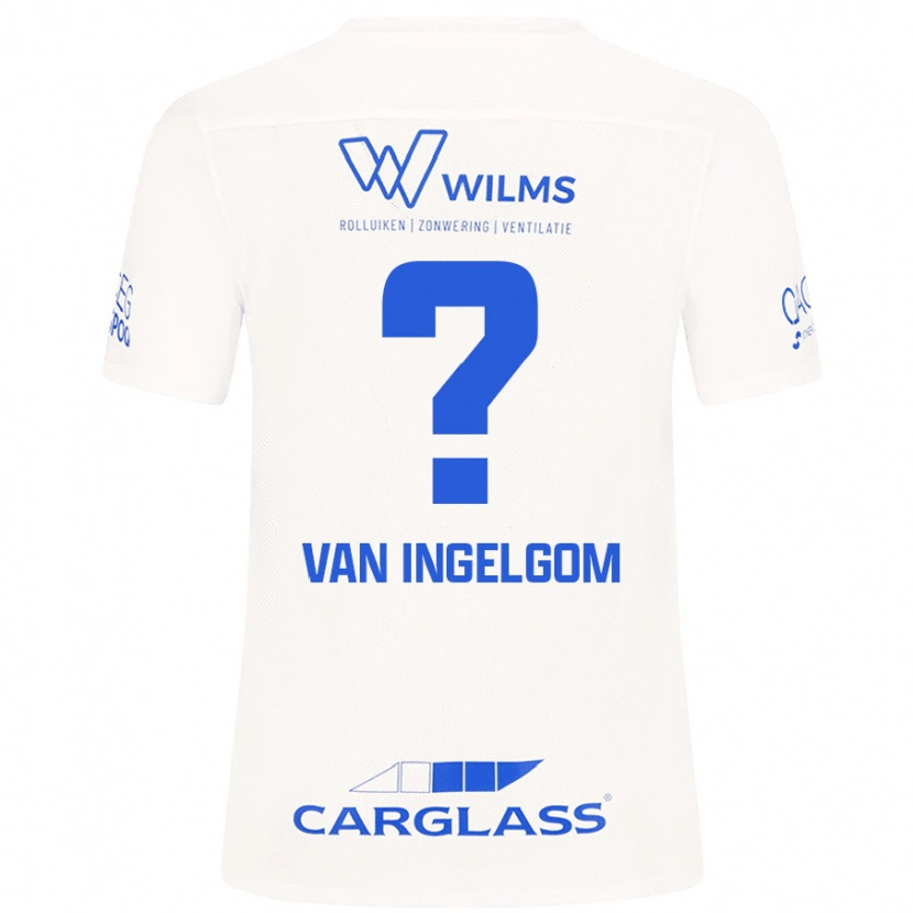 Danxen Män Tijn Van Ingelgom #0 Vit Bortatröja Matchtröjor 2024/25 Tröjor T-Tröja