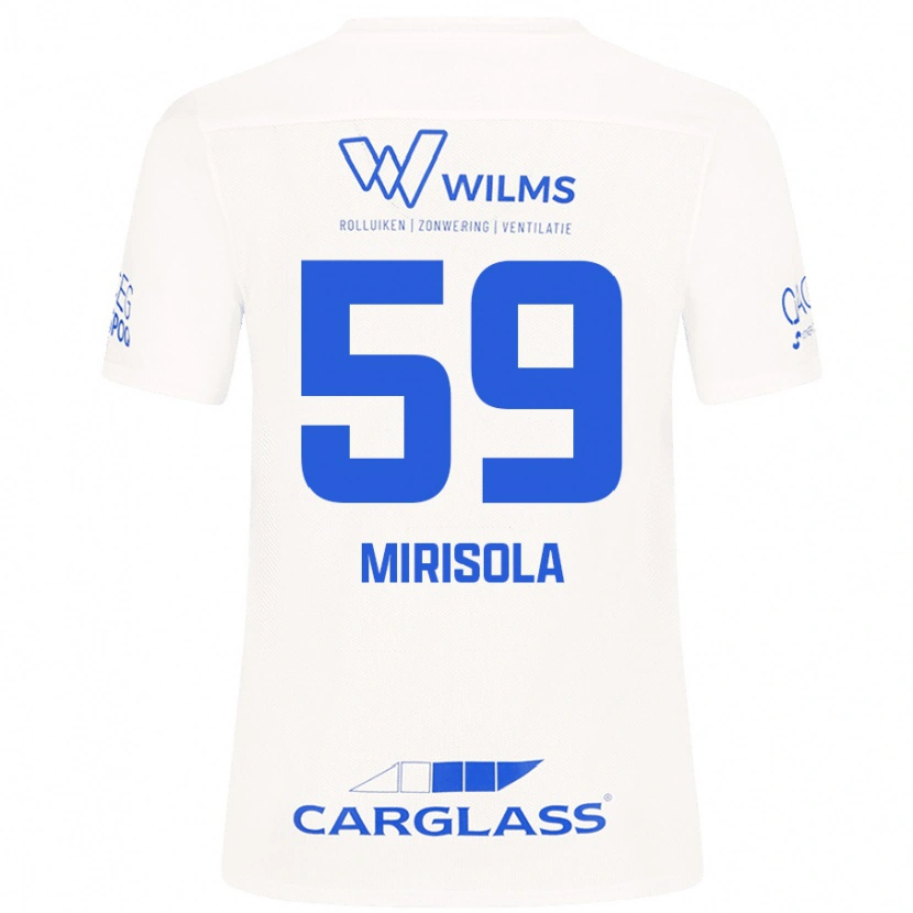 Danxen Män Robin Mirisola #59 Vit Bortatröja Matchtröjor 2024/25 Tröjor T-Tröja