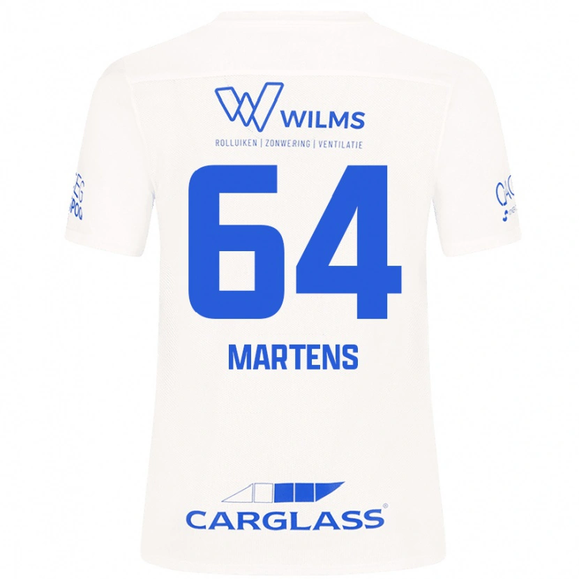 Danxen Män Nolan Martens #64 Vit Bortatröja Matchtröjor 2024/25 Tröjor T-Tröja