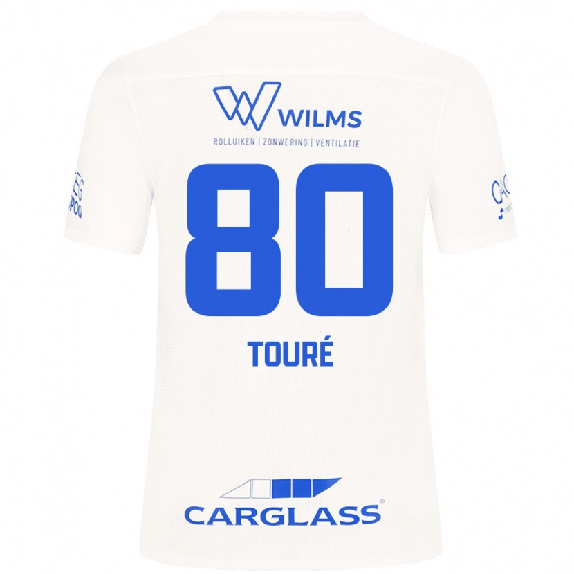 Danxen Män Saïdou Touré #80 Vit Bortatröja Matchtröjor 2024/25 Tröjor T-Tröja