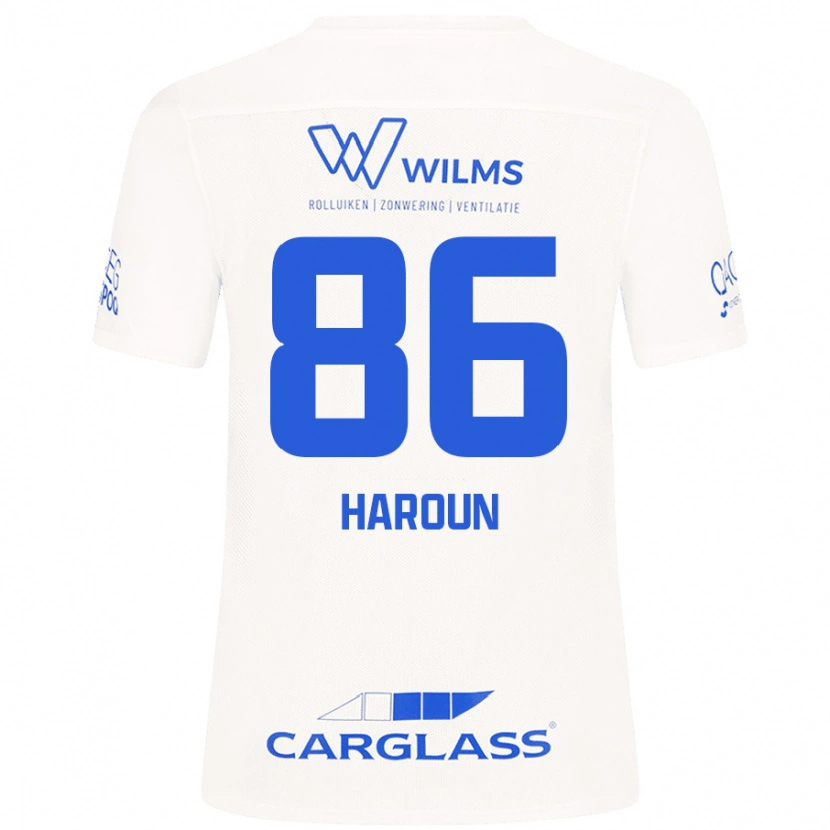 Danxen Män Kenan Haroun #86 Vit Bortatröja Matchtröjor 2024/25 Tröjor T-Tröja