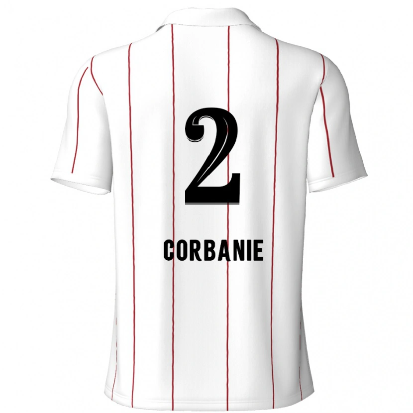 Danxen Män Kobe Corbanie #2 Vit Svart Bortatröja Matchtröjor 2024/25 Tröjor T-Tröja