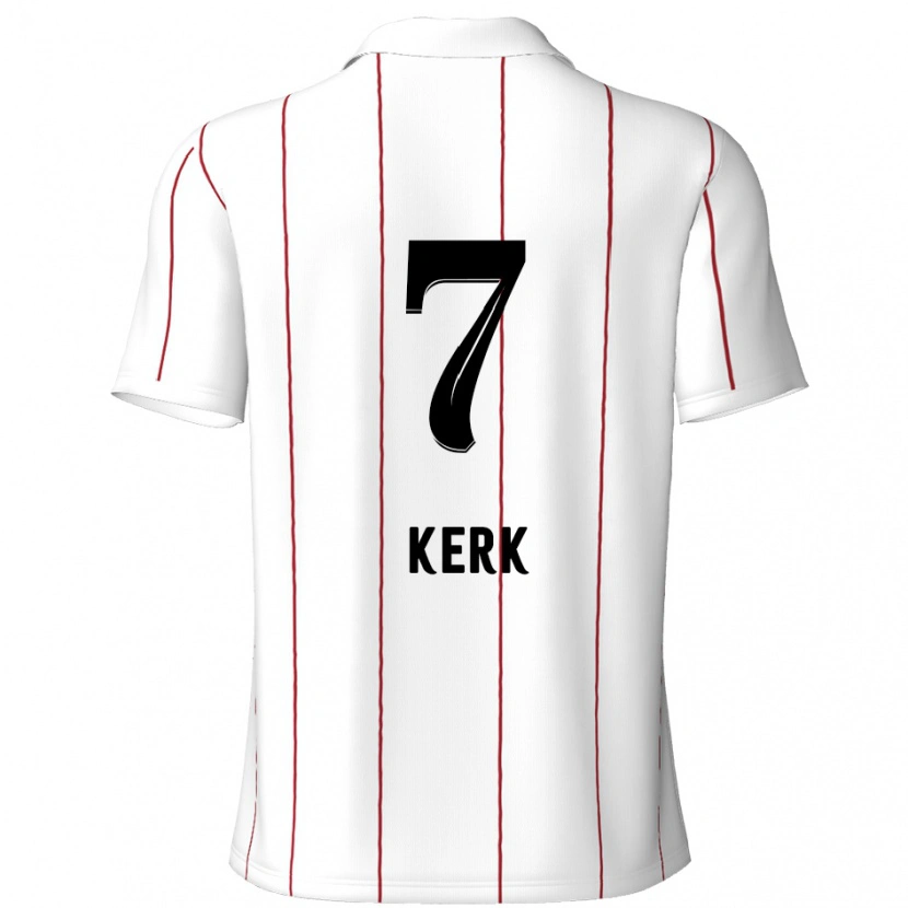 Danxen Män Gyrano Kerk #7 Vit Svart Bortatröja Matchtröjor 2024/25 Tröjor T-Tröja