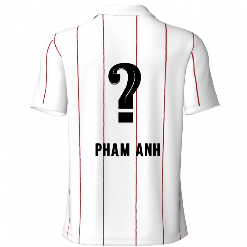 Danxen Män Khoi Pham Anh #0 Vit Svart Bortatröja Matchtröjor 2024/25 Tröjor T-Tröja