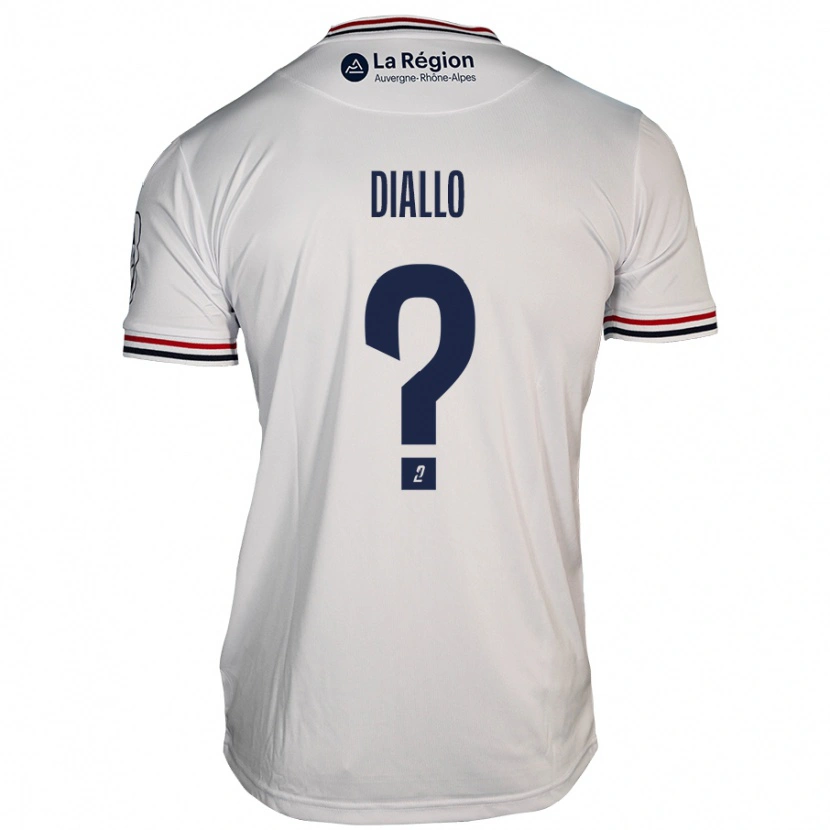 Danxen Män Baïla Diallo #0 Vit Bortatröja Matchtröjor 2024/25 Tröjor T-Tröja
