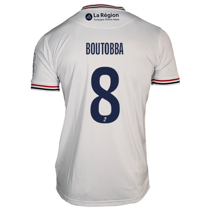 Danxen Män Bilal Boutobba #8 Vit Bortatröja Matchtröjor 2024/25 Tröjor T-Tröja