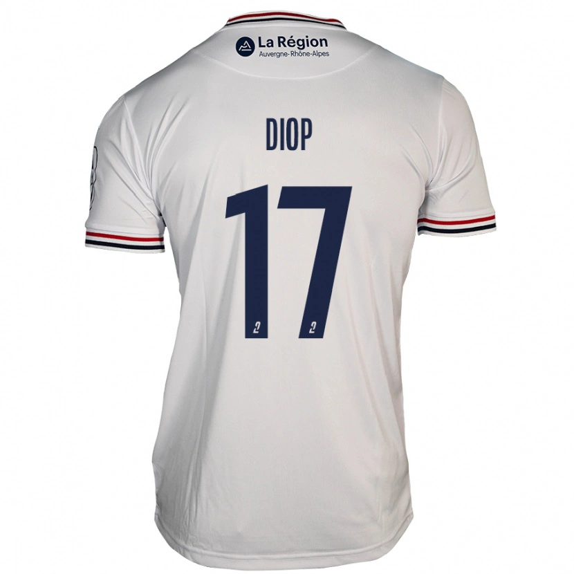 Danxen Män Ousmane Diop #17 Vit Bortatröja Matchtröjor 2024/25 Tröjor T-Tröja