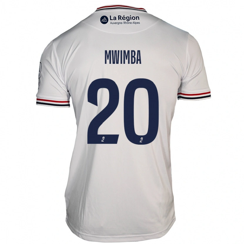 Danxen Män Josué Mwimba Isala #20 Vit Bortatröja Matchtröjor 2024/25 Tröjor T-Tröja