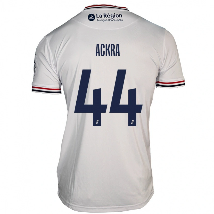 Danxen Män Allan Ackra #44 Vit Bortatröja Matchtröjor 2024/25 Tröjor T-Tröja
