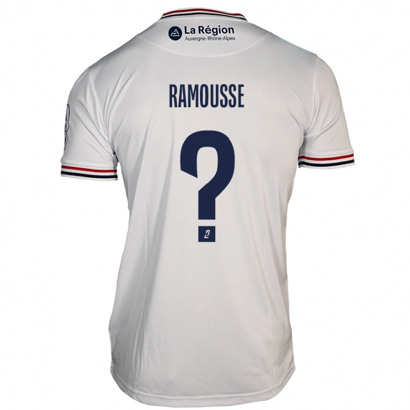 Danxen Män Théo Ramousse #0 Vit Bortatröja Matchtröjor 2024/25 Tröjor T-Tröja