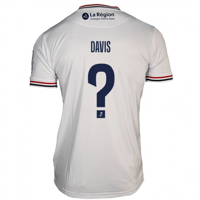Danxen Män Matthew Davis #0 Vit Bortatröja Matchtröjor 2024/25 Tröjor T-Tröja