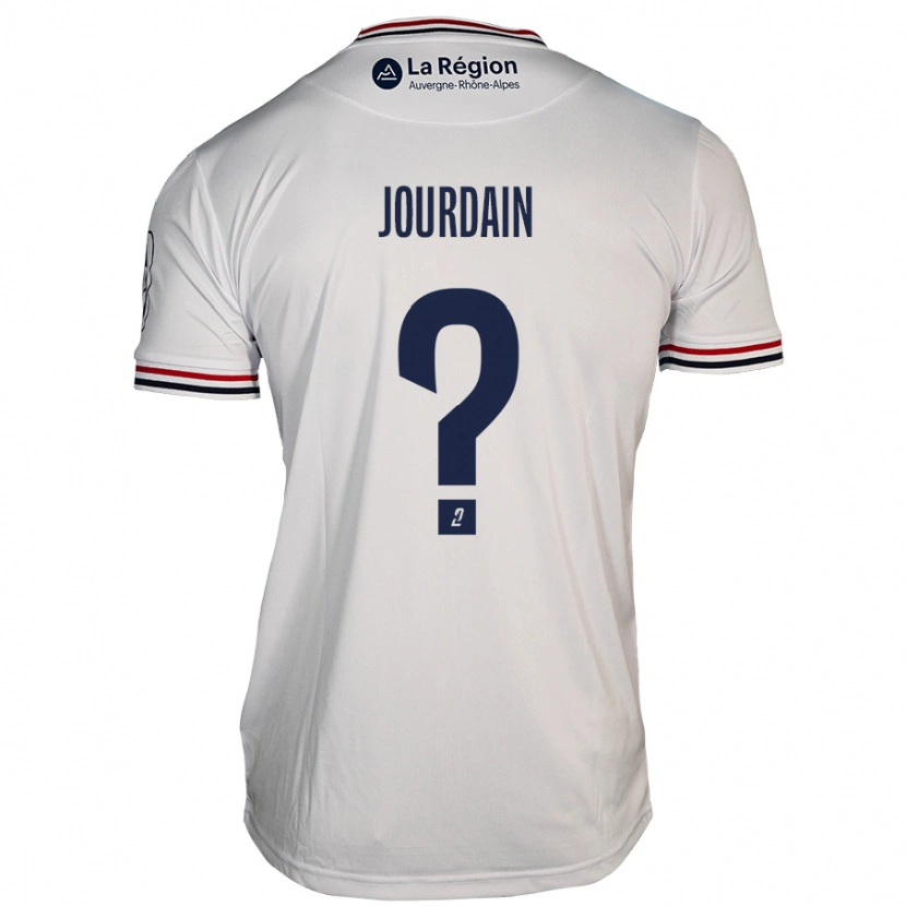 Danxen Män Théo Jourdain #0 Vit Bortatröja Matchtröjor 2024/25 Tröjor T-Tröja