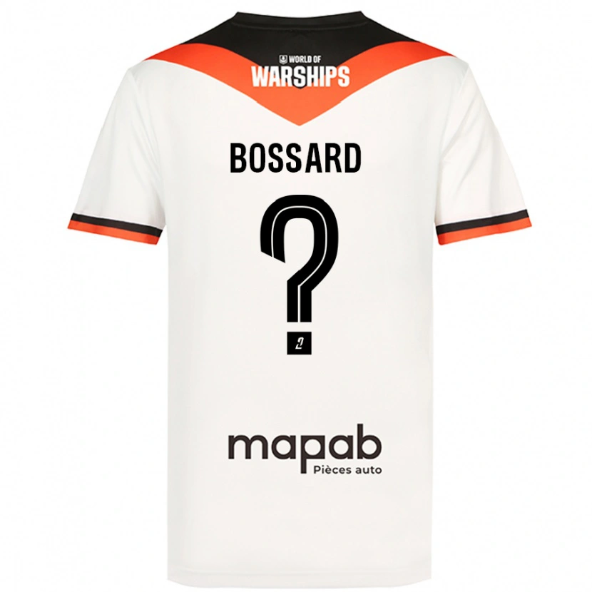 Danxen Män Léo Bossard #0 Vit Bortatröja Matchtröjor 2024/25 Tröjor T-Tröja
