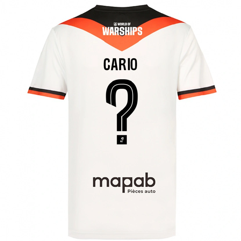 Danxen Män Anthony Cario #0 Vit Bortatröja Matchtröjor 2024/25 Tröjor T-Tröja