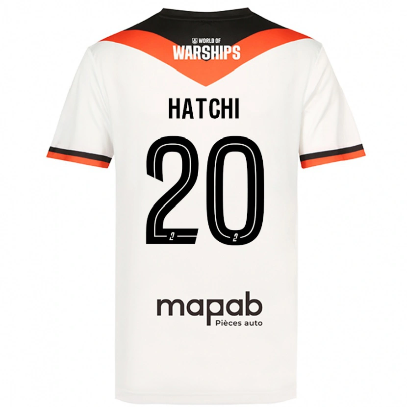 Danxen Män Jérémy Hatchi #20 Vit Bortatröja Matchtröjor 2024/25 Tröjor T-Tröja