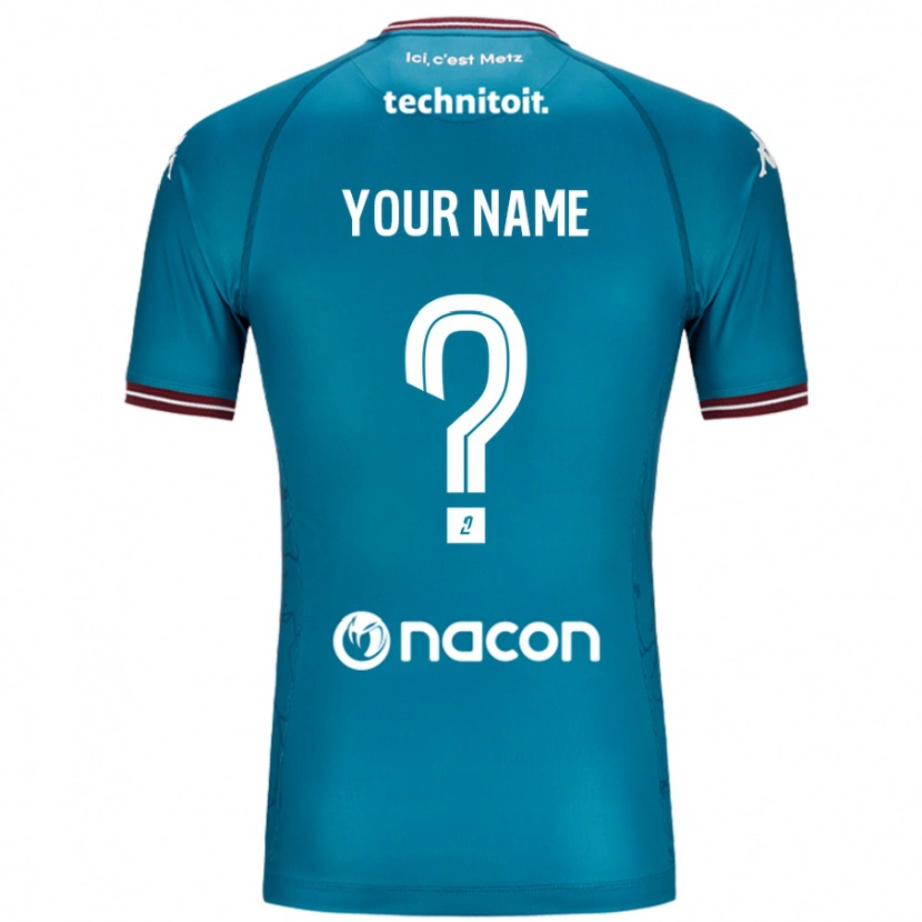 Danxen Män Ditt Namn #0 Bleu Bensin Bortatröja Matchtröjor 2024/25 Tröjor T-Tröja