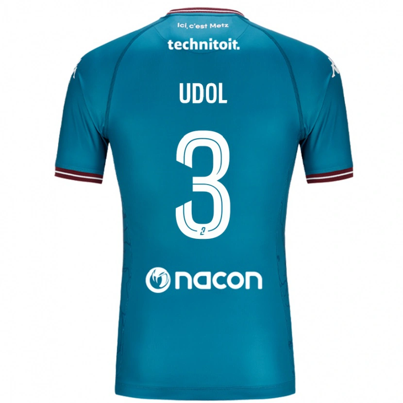 Danxen Män Matthieu Udol #3 Bleu Bensin Bortatröja Matchtröjor 2024/25 Tröjor T-Tröja