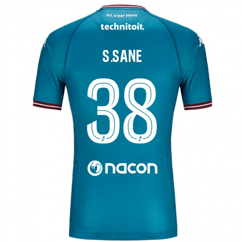 Danxen Män Sadibou Sané #38 Bleu Bensin Bortatröja Matchtröjor 2024/25 Tröjor T-Tröja