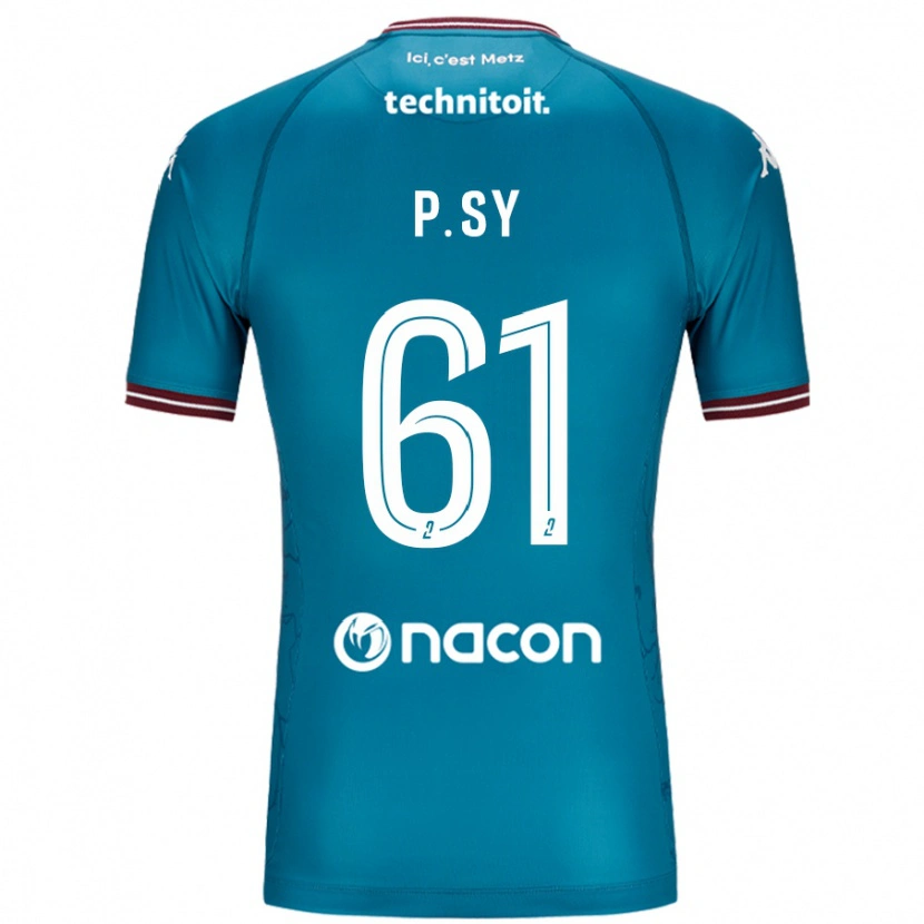 Danxen Män Pape Sy #61 Bleu Bensin Bortatröja Matchtröjor 2024/25 Tröjor T-Tröja