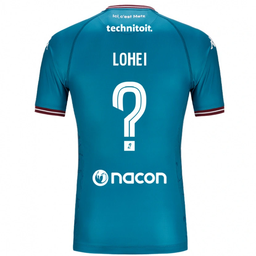 Danxen Män Fabio Lohei #0 Bleu Bensin Bortatröja Matchtröjor 2024/25 Tröjor T-Tröja