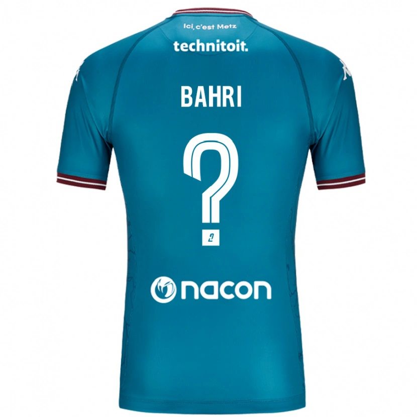 Danxen Män Wassim Bahri #0 Bleu Bensin Bortatröja Matchtröjor 2024/25 Tröjor T-Tröja